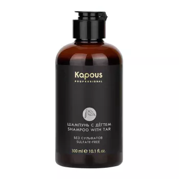 Беcсульфатный шампунь для волос с Дёгтем Kapous