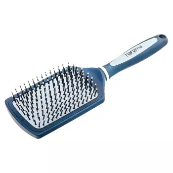 Щётка массажная-лопата большая, индиго Harizma 1 шт