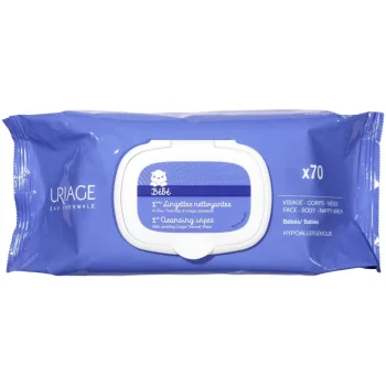 Первые очищающие салфетки Uriage 70 шт