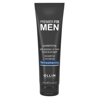 Освежающий шампунь для волос и тела Shampoo Hair&Body Refreshening Ollin Premier For Men Ollin Professional