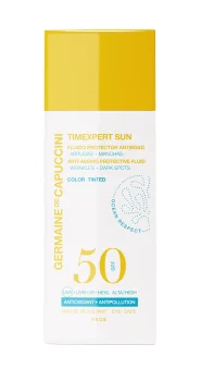 Эмульсия солнцезащитная антивозрастная для лица SPF 50 с тоном TE Sun Anti-Ageing Protective Fluid Tint SPF 50 Germaine de Capuccini 50 мл