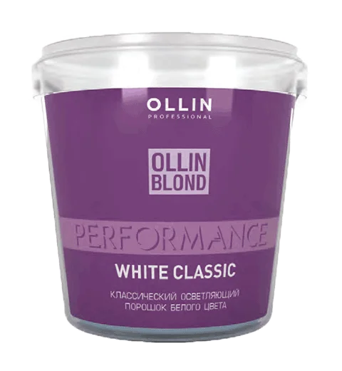 Классический осветляющий порошок белого цвета White Blond Powder Ollin Blond Performance