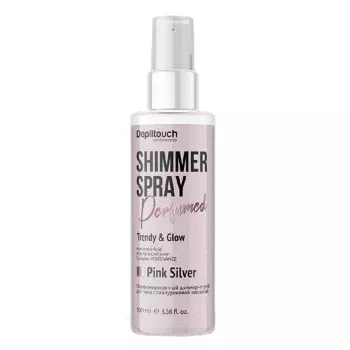Парфюмированный спрей-шиммер для тела Розовое серебро Depiltouch 100 мл