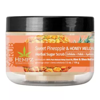 Скраб сахарный для тела Ананас и Медовая Дыня Hempz 176 г