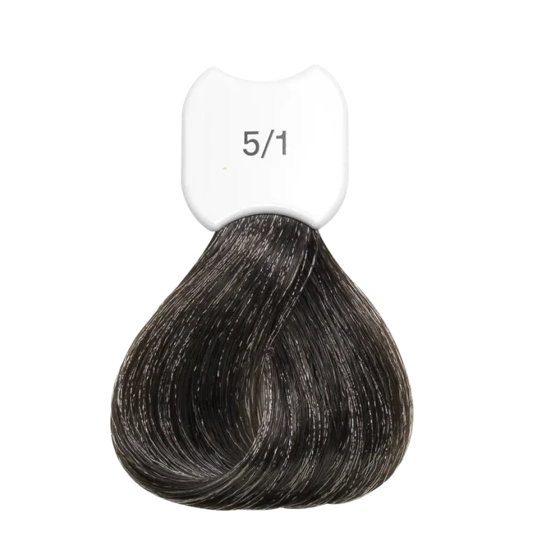 Стойкая крем-краска для волос Kydra Creme (KC00051, 5/1, Chatain clair cendre, 60 мл, Натуральные/Опаловые/Пепельные оттенки)