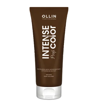 Бальзам для коричневых оттенков волос Brown hair balsam Intense Profi Color Ollin Professional 200 мл