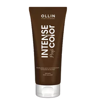 Бальзам для коричневых оттенков волос Brown hair balsam Intense Profi Color Ollin Professional 200 мл