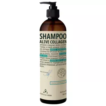Шампунь для ежедневного применения с живым коллагеном Первый Живой Коллаген Colla Gen