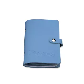 Органайзер для стемпинг пластин на 15 штук голубой Crazy story Kapous