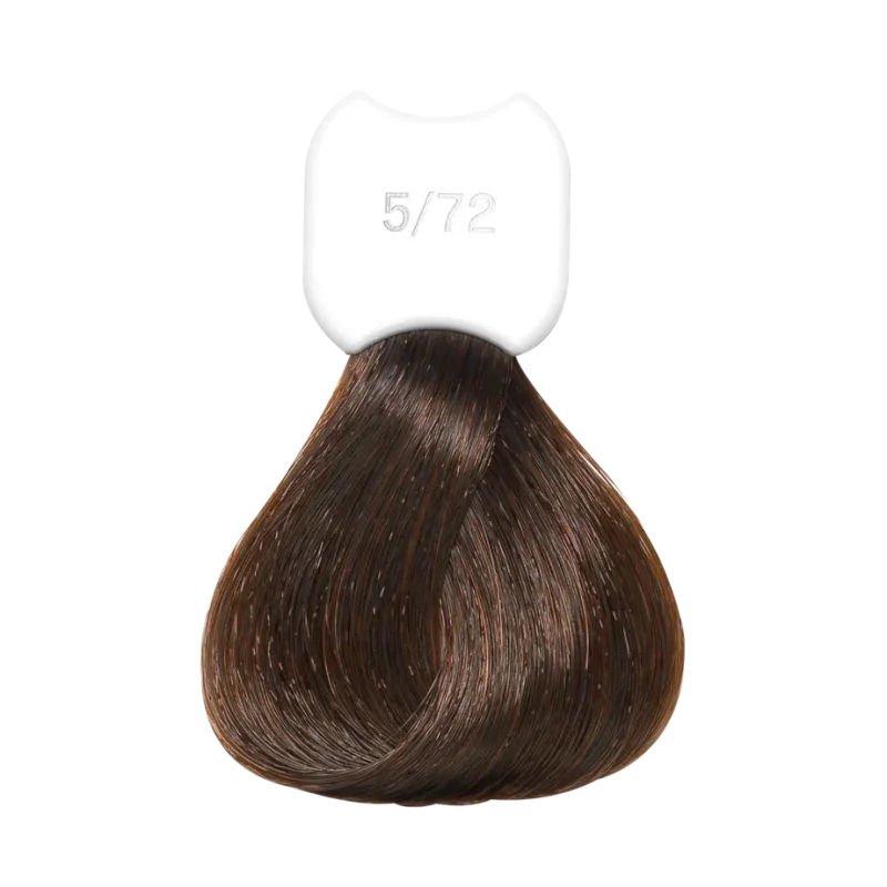 Стойкая крем-краска для волос Kydra Creme (KC00572, 5/72, Chatain clair marron irise, 60 мл, Каштановые/Махагоновые/Красные/Рубиновые оттенки)