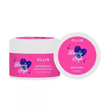 Матовый воск для укладки волос сильной фиксации Beauty Style Ollin Professional 50 г