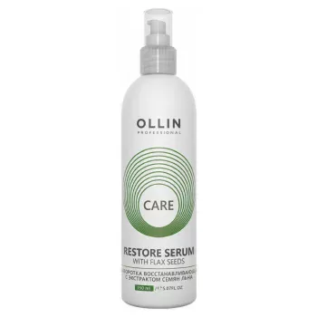 Восстанавливающая сыворотка с экстрактом семян льна Restore Serum with Flax Seeds Ollin Professional 150 мл