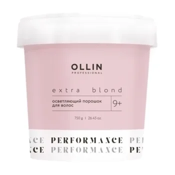 Осветляющий порошок для волос Extra Blond Performance 9+ Ollin Professional 750 г