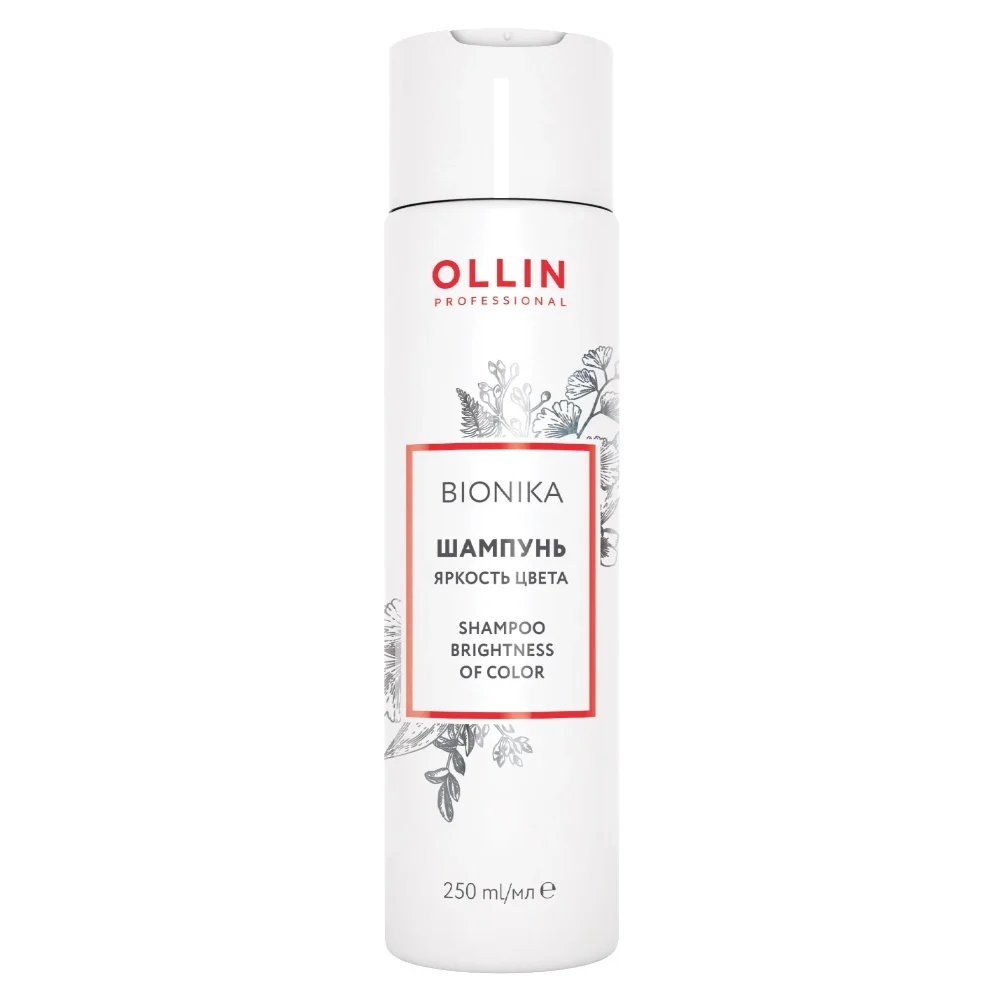 Шампунь для окрашенных волос Яркость цвета Ollin BioNika (397403, 250 мл)