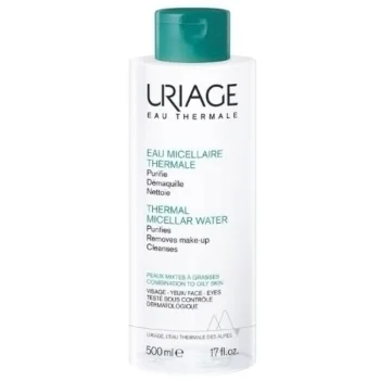 Очищающая мицеллярная вода для комбинированной и жирной кожи Uriage