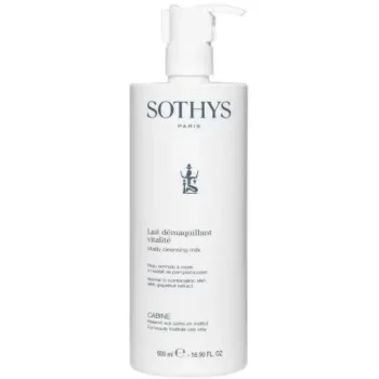 Очищающее молочко для нормальной и комбинированной кожи с экстрактом грейпфрута Vitality Cleansing Milk Sothys 500 мл