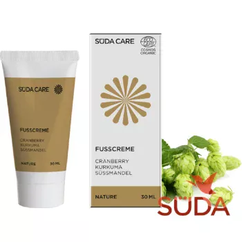 Увлажняющий крем для ног с экстрактом хмеля и ценными маслами Fusscreme Suda