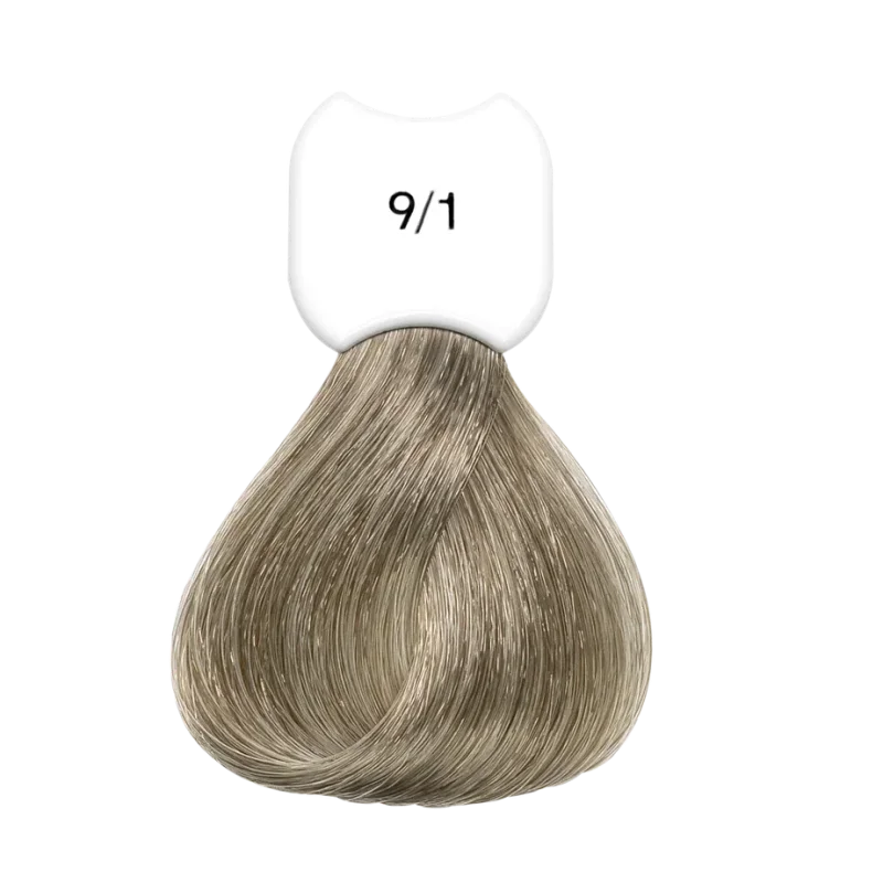 Стойкая крем-краска для волос Kydra Creme (KC00091, 9/1, Blond tres clair cendre, 60 мл, Натуральные/Опаловые/Пепельные оттенки)