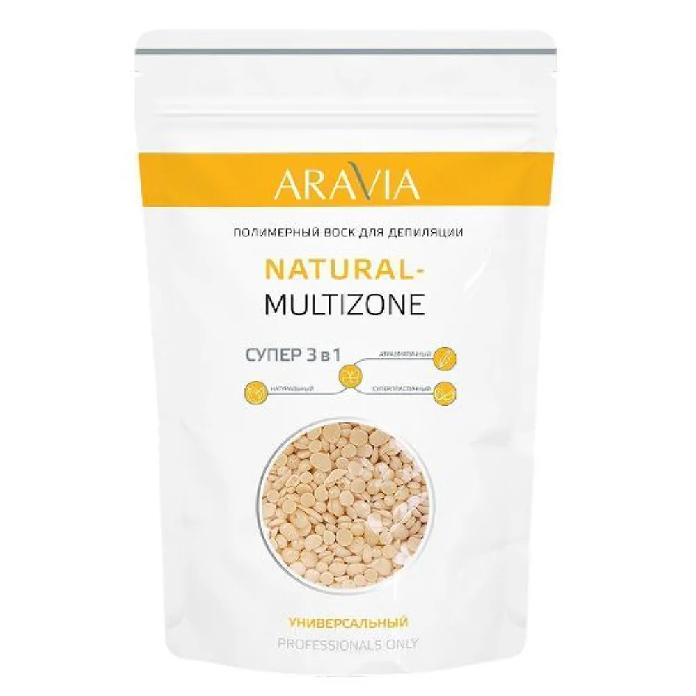 Универсальный полимерный воск для депиляции Natural Multizone (8304, 1000 г)