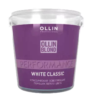 Классический осветляющий порошок белого цвета White Blond Powder Ollin Blond Performance Ollin Professional