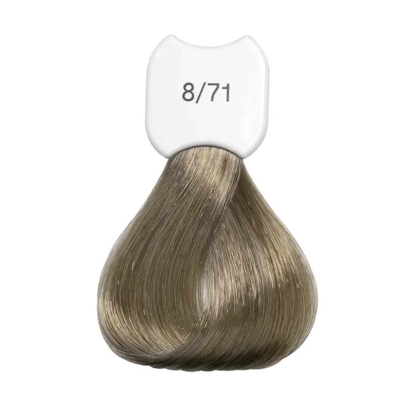 Стойкая крем-краска для волос Kydra Creme (KC00871, 8/71, Light Chesnut Ash Blonde, 60 мл, Каштановые/Махагоновые/Красные/Рубиновые оттенки)