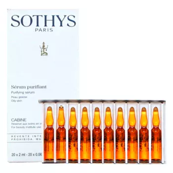 Сыворотка Oily Skin очищающая себорегулирующая Purifying Serum Sothys 20*2 мл