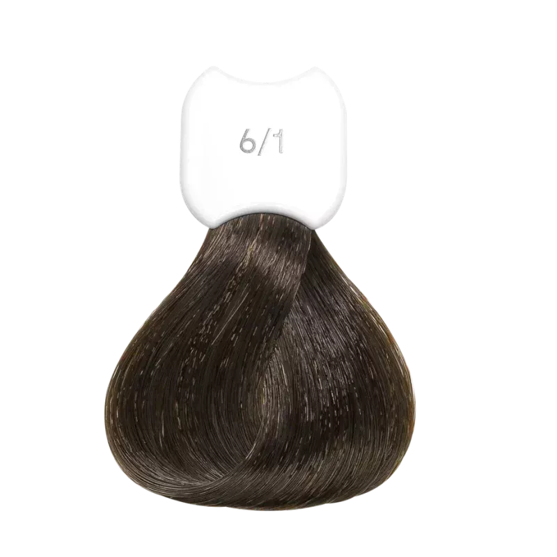 Стойкая крем-краска для волос Kydra Creme (KC00061, 6/1, Blond fonce cendre, 60 мл, Натуральные/Опаловые/Пепельные оттенки)