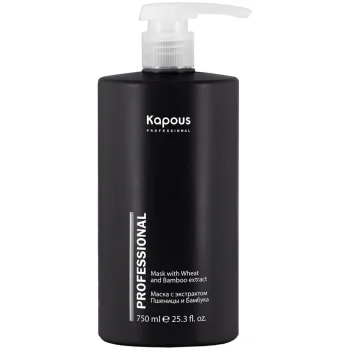 Питательная маска для волос с экстрактом пшеницы и бамбука серии Caring Line Kapous 750 мл