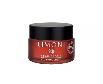Восстанавливающий крем для лица с экстрактом секреции улитки Snail Repair All In One Cream Limoni 50 мл