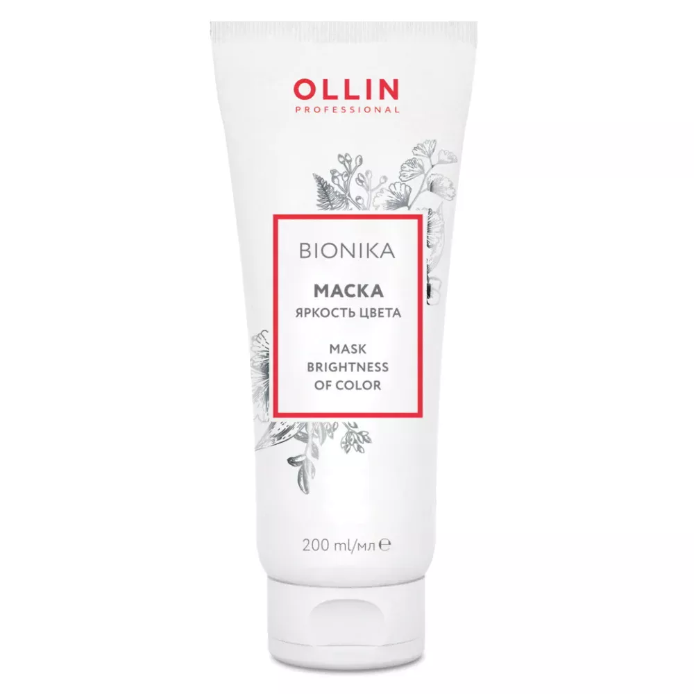 Маска для окрашенных волос Яркость цвета Ollin BioNika
