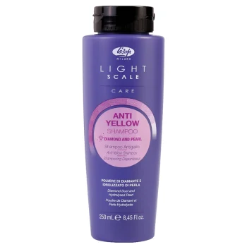 Шампунь для осветленных, мелированных и седых волос Light Scale Care Anti Yellow Shampoo Lisap Milano