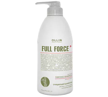 Очищающий шампунь для волос и кожи головы с экстрактом бамбука Full Force Ollin Professional