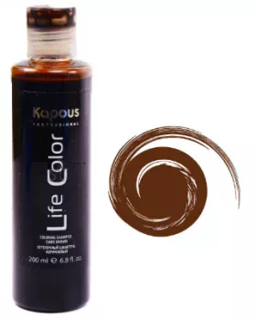 Оттеночный шампунь Life Color Коричневый Kapous 200 мл