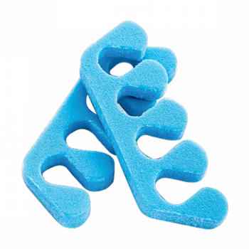 Разделители для пальцев из пенопропилена голубой Чистовье 20 пар