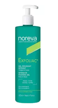 Интенсивный пенящийся гель для лица и тела Exfoliac Noreva 400 мл