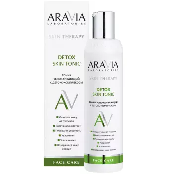 Тоник успокаивающий с детокс-комплексом Detox Skin Tonic Aravia 200 мл
