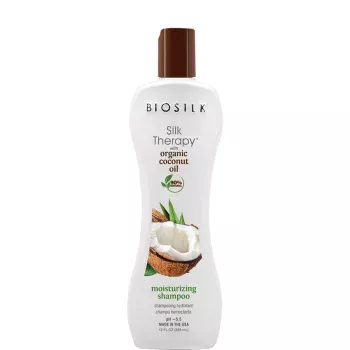 Увлажняющий шампунь с кокосовым маслом Organic Coconut Oil Moisturizing Shampoo Biosilk 355 мл