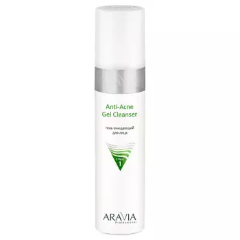 Гель очищающий для жирной и проблемной кожи лица Anti-Acne Gel Cleanser Aravia
