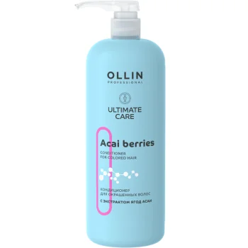 Кондиционер для окрашенных волос с экстрактом ягод асаи Ultimate Care Ollin Professional 1000 мл