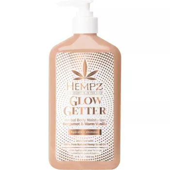 Молочко для тела с мерцающим эффектом Бергамот и Ваниль Hempz Glow Getter Herbal Body Moisturizer Bergamot & Warm Vanilla 500 мл