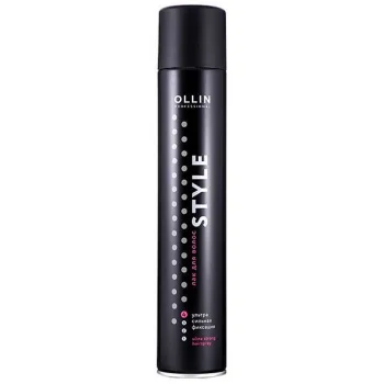 Лак для волос ультрасильной фиксации Ultra Strong Hairspray Ollin Professional 500 мл