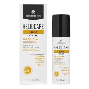 Тональный солнцезащитный гель жемчужный Heliocare 360º Color Gel Oil-Free Pearl SPF 50+ Cantabria Labs
