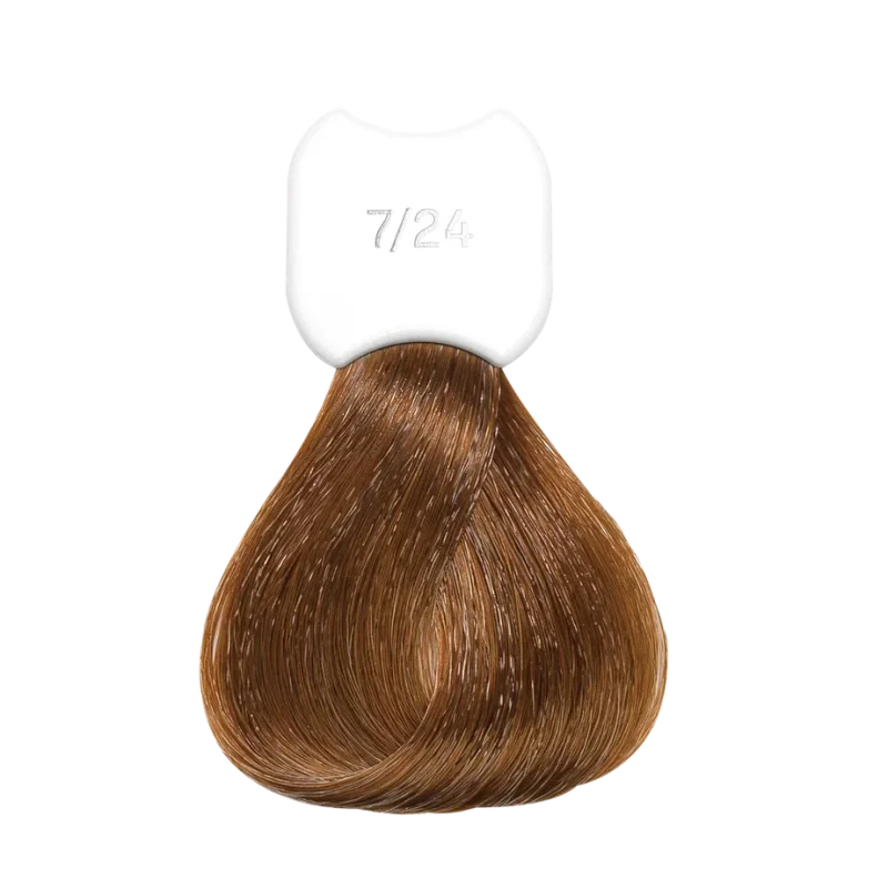 Стойкая крем-краска для волос Kydra Creme (KC00724, 7/24, Pearl Copper Blonde, 60 мл, Натуральные/Опаловые/Пепельные оттенки)