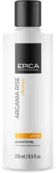 Шампунь для придания блеска волосам с маслом арганы Argania Rise Organic Epica