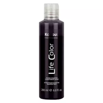 Шампунь оттеночный для волос Life Color, графитовый серый Kapous 200 мл