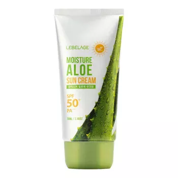 Солнцезащитный увлажняющий крем SPF50+ Moisture Aloe Sun Cream Lebelage