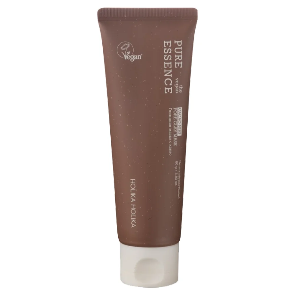 Глиняная маска с какао Pure Essence The Vegan Cacao Nibs Pore Clay Mask