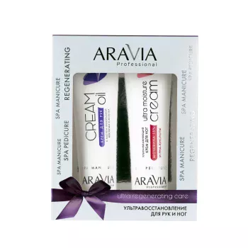 Набор кремов Ультравосстановление для рук и ног Ultra Regenerating Care Aravia 1 шт