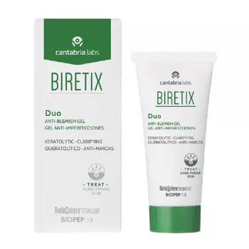 Себорегулирующий гель Biretix Duo Purifying Exfoliant Gel/ Anti-Blemish Gel Cantabria Labs