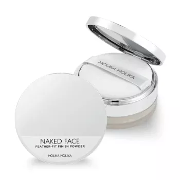 Рассыпчатая пудра Naked Face Feather-Fit Finish Powder Holika Holika